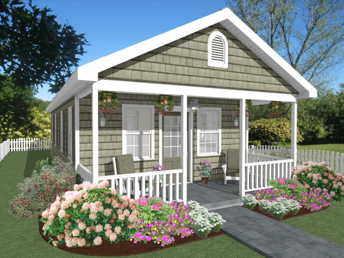 Buttonwood Cottage Plan - 499 sq. ft.