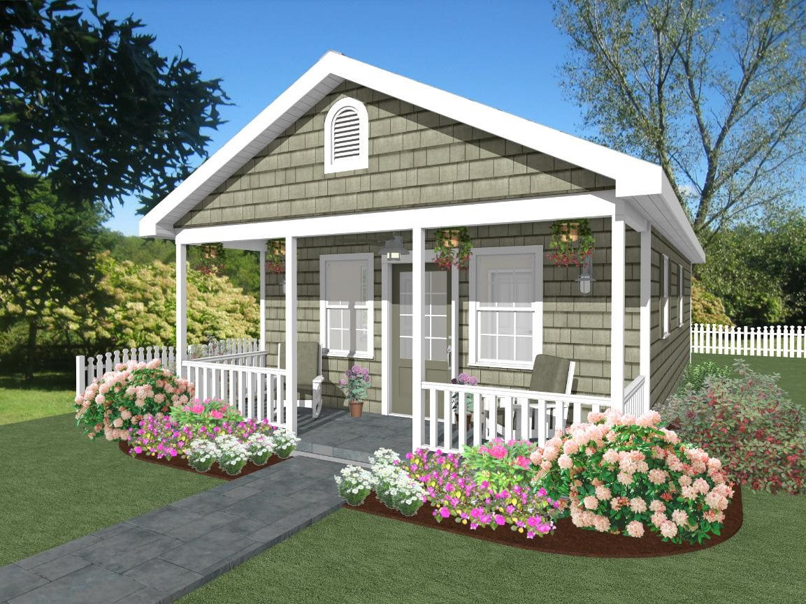 Buttonwood Cottage Plan - 499 sq. ft.