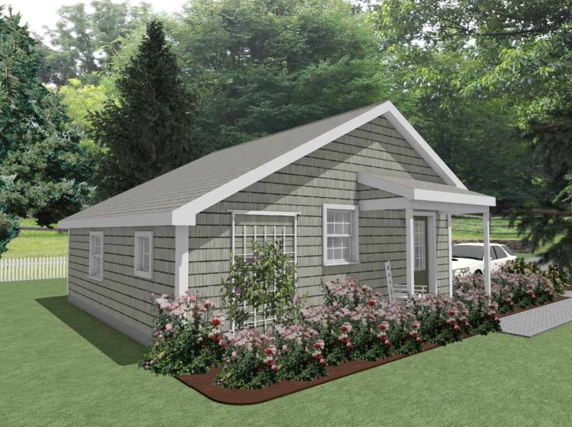 Fairhaven Cottage Plan - 528 sq. ft.