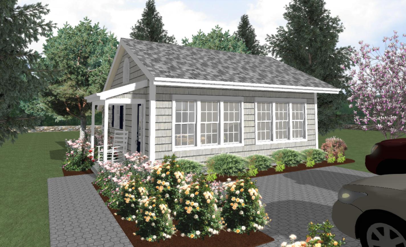 Fairhaven Cottage Plan - 528 sq. ft.