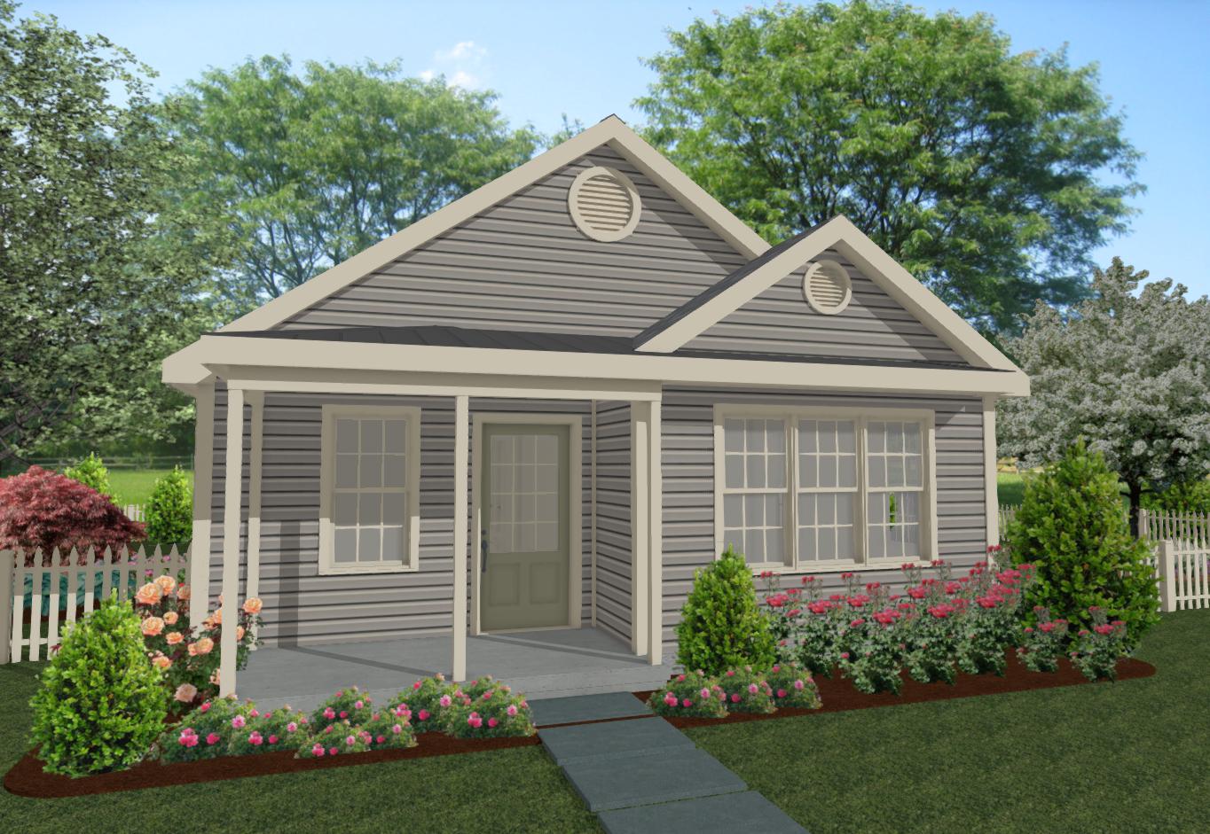 Glenwood 2 BR Cottage Plan - 779 sq. ft.