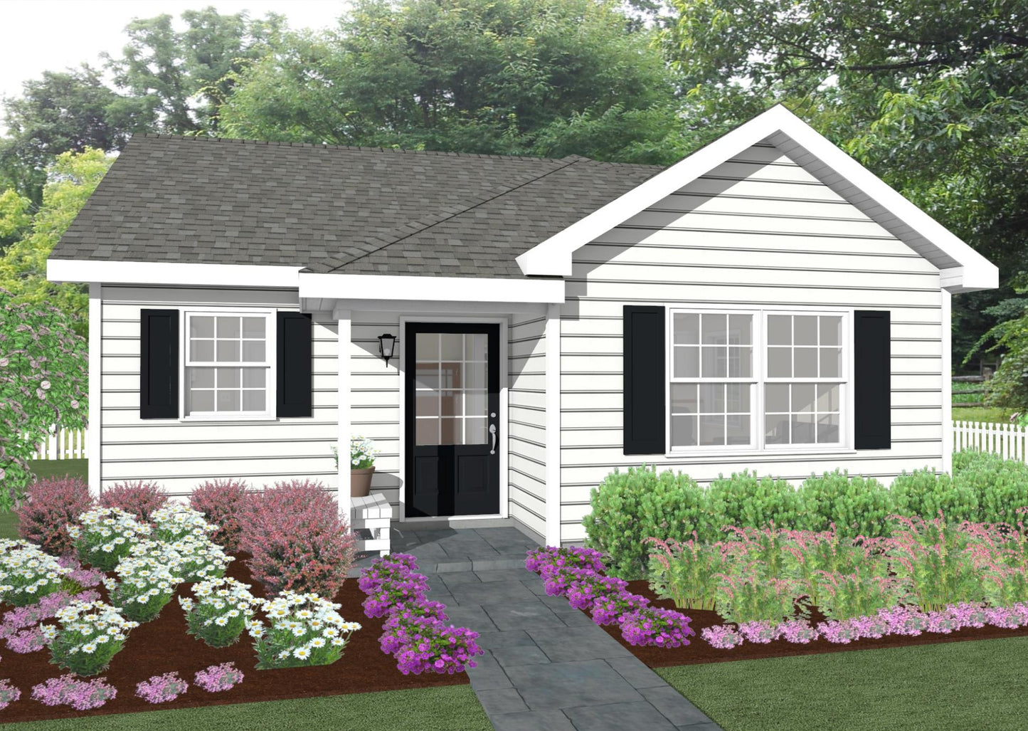 Nottingham Cottage Plan - 528 sq. ft.