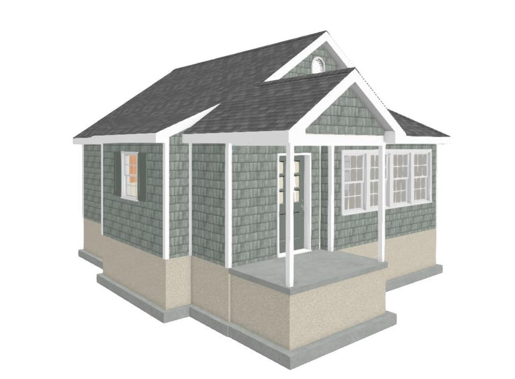 Pebble Hill Cottage Plan - 551 sq. ft.