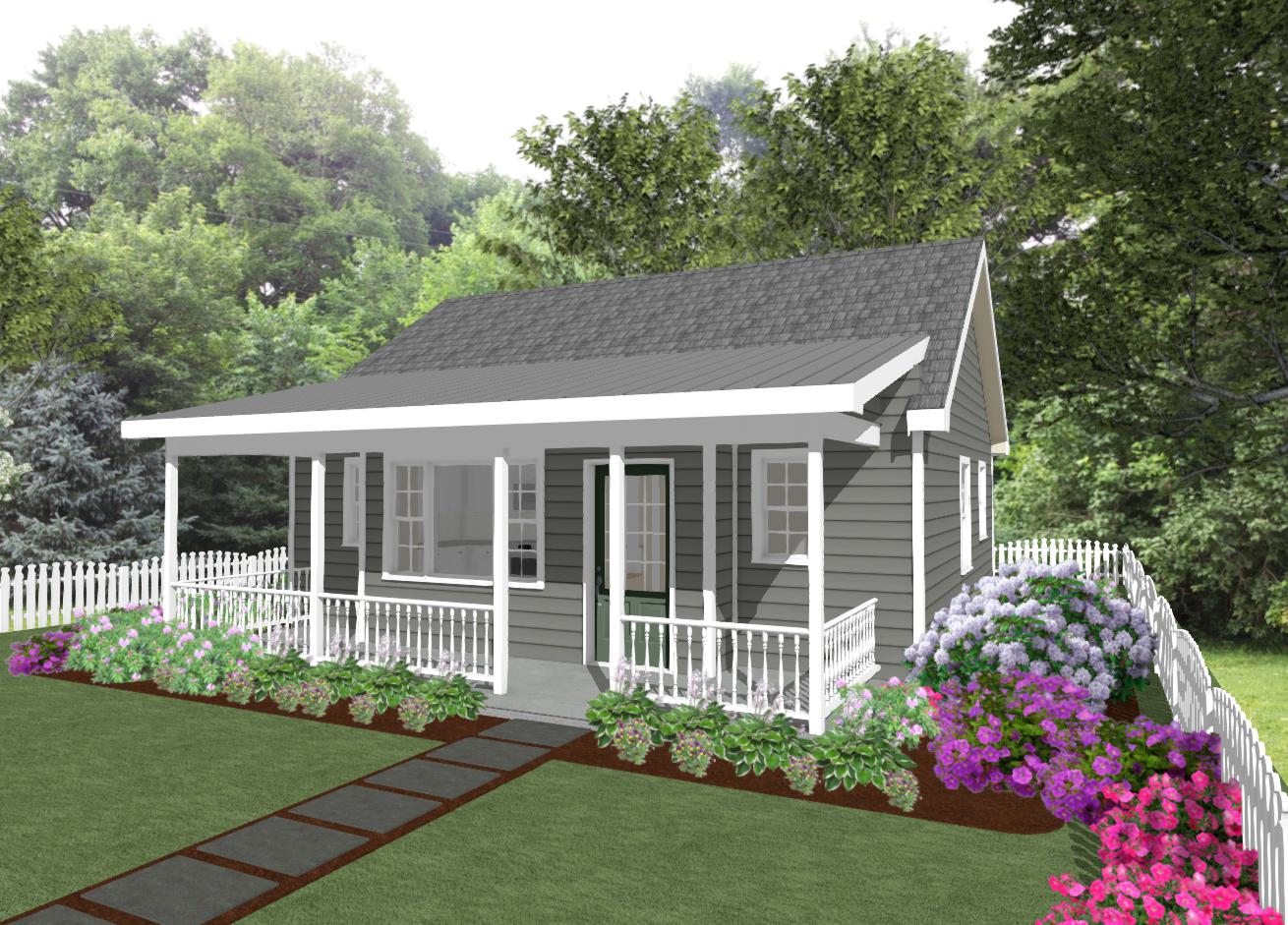 Rockport 2 BR Cottage Plan - 798 sq. ft.