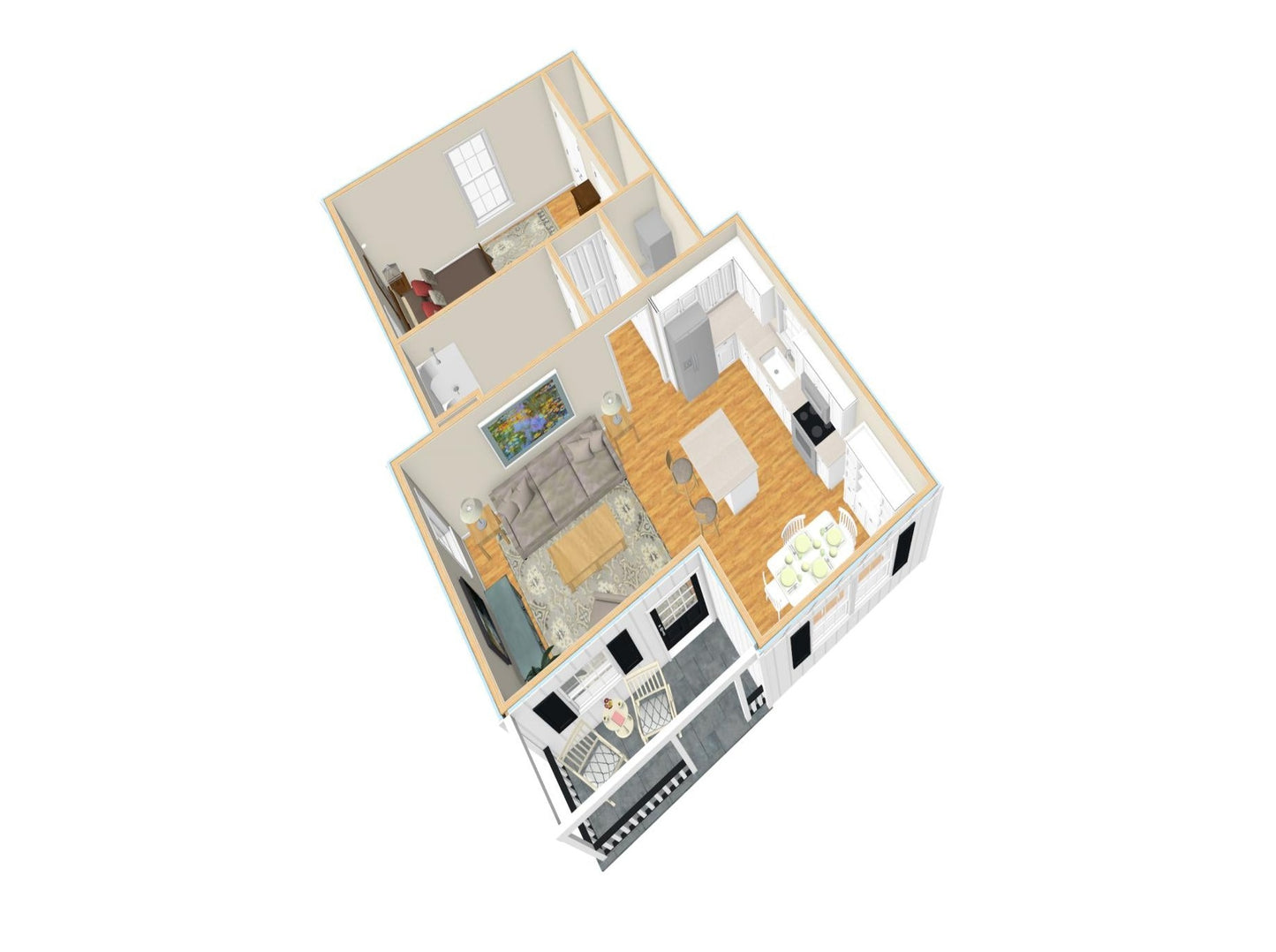 West Branch Cottage - 681 sq. ft.