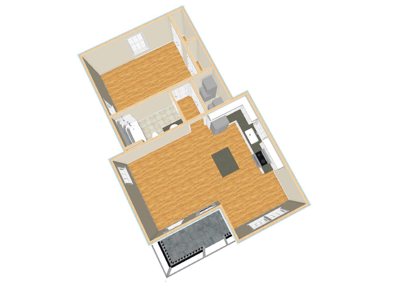 West Branch Cottage - 681 sq. ft.