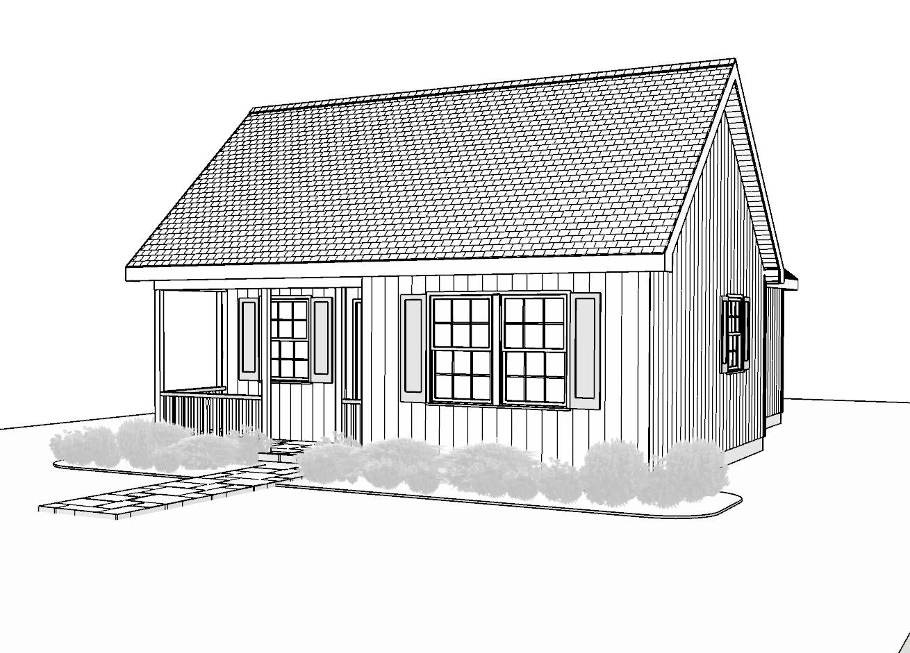 West Branch Cottage - 681 sq. ft.