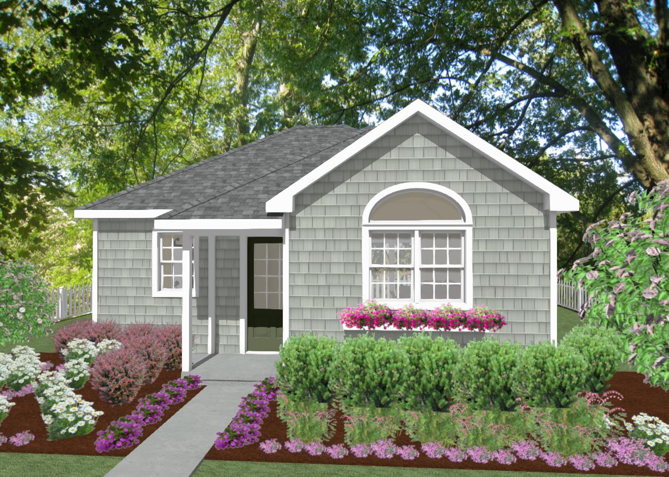 Ashland Cottage Plan - 528 sq. ft.