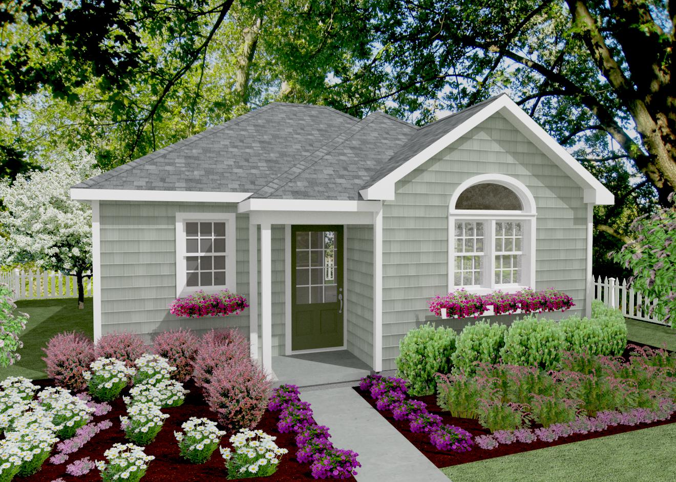 Ashland Cottage Plan - 528 sq. ft.