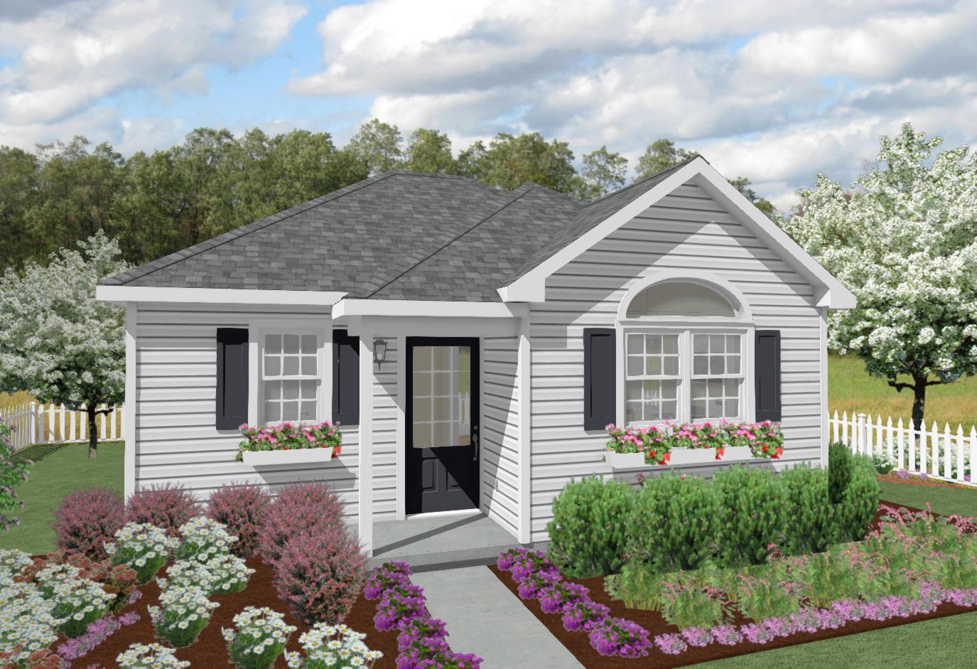 Ashland Cottage Plan - 528 sq. ft.