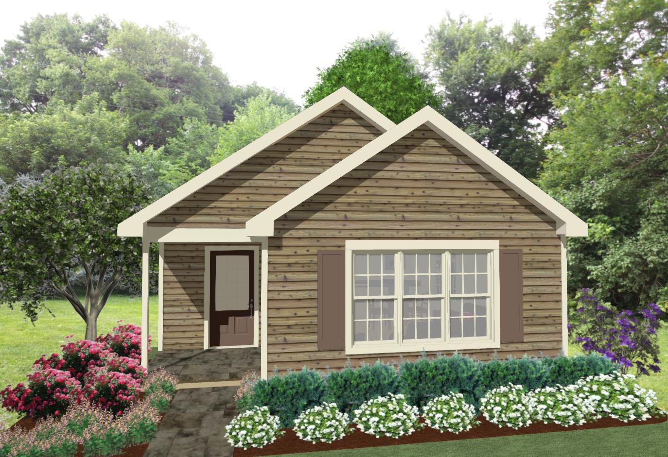 Bradford Cottage Plan - 637 sq. ft.