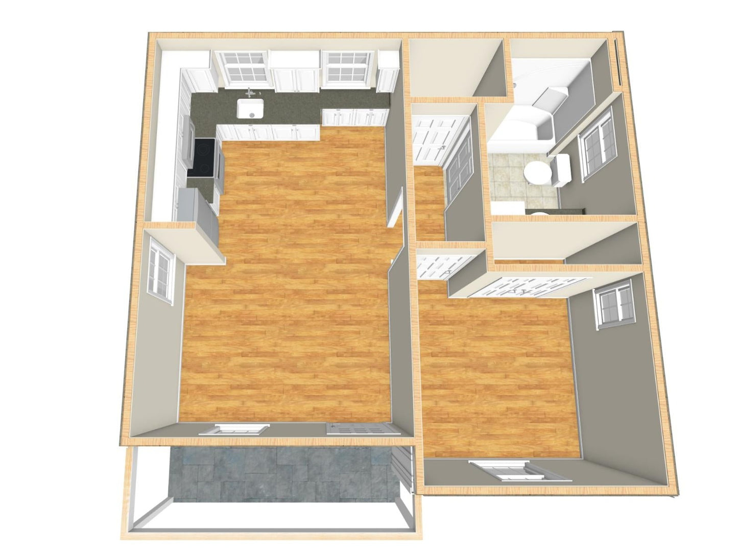 Chatham Cottage Plan - 502 sq. ft.