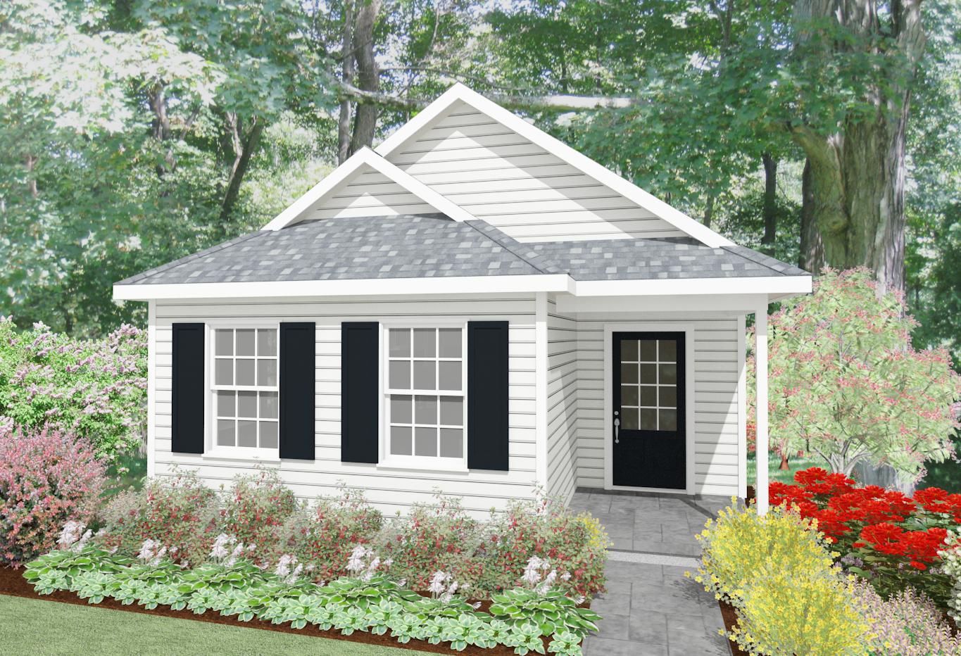 Claremont Cottage Plan - 580 sq. ft.