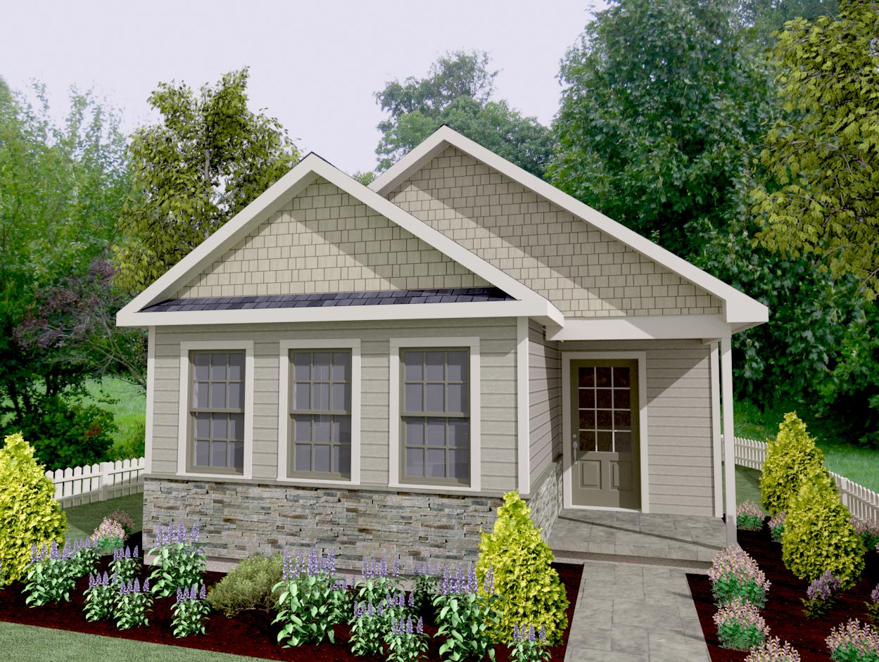 Claremont Cottage Plan - 580 sq. ft.