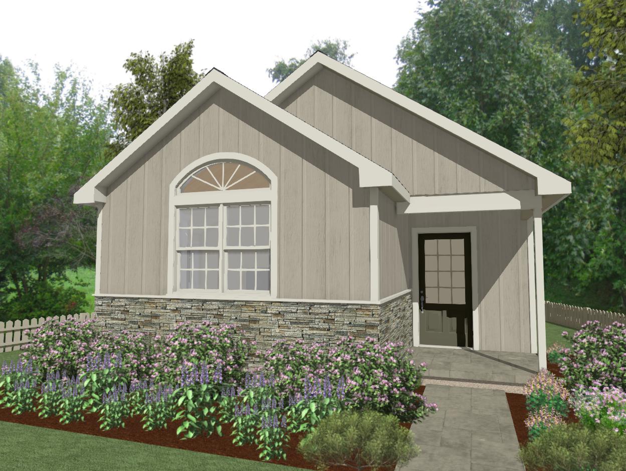 Elmwood Cottage Plan - 580 sq. ft.