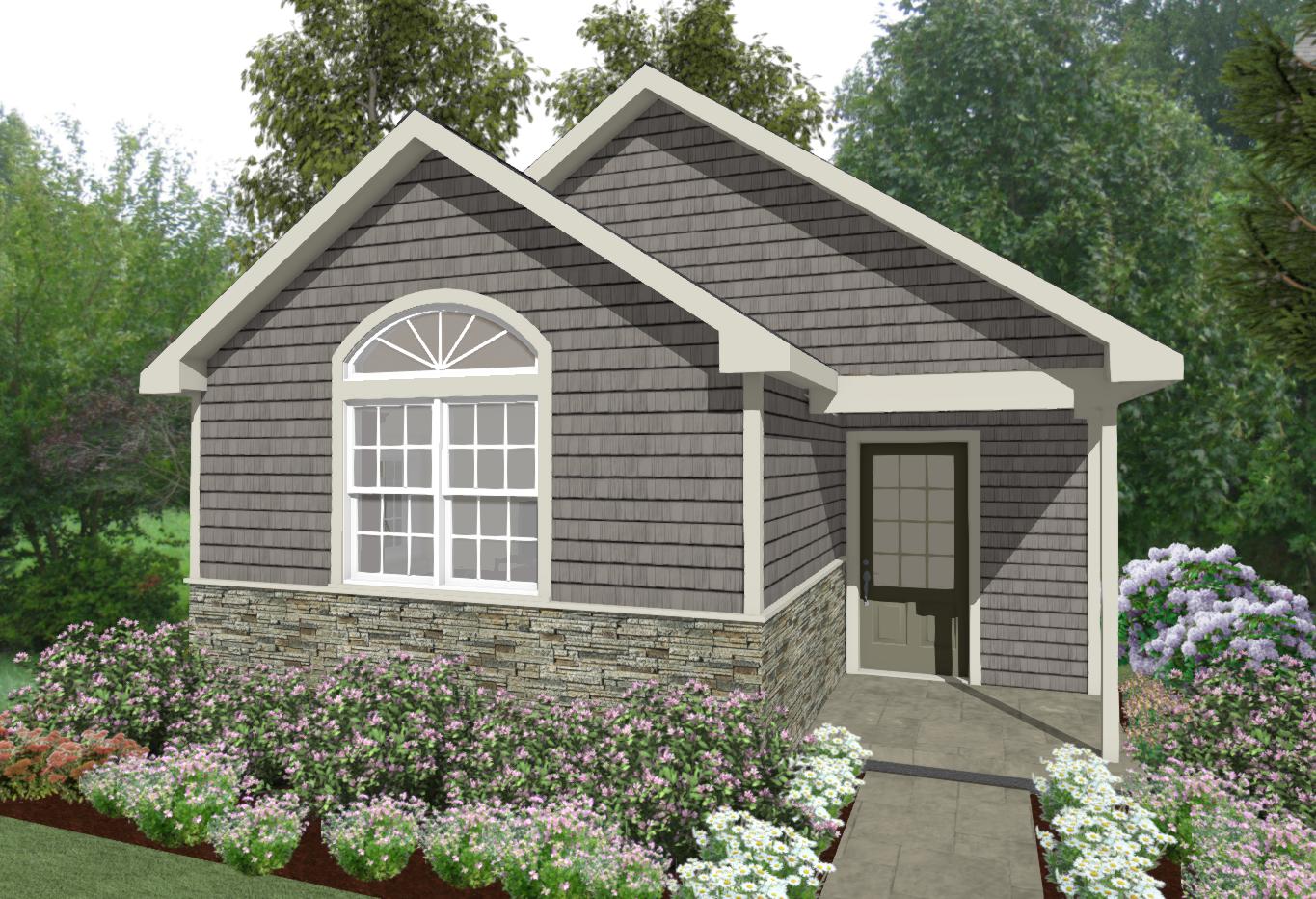 Elmwood Cottage Plan - 580 sq. ft.