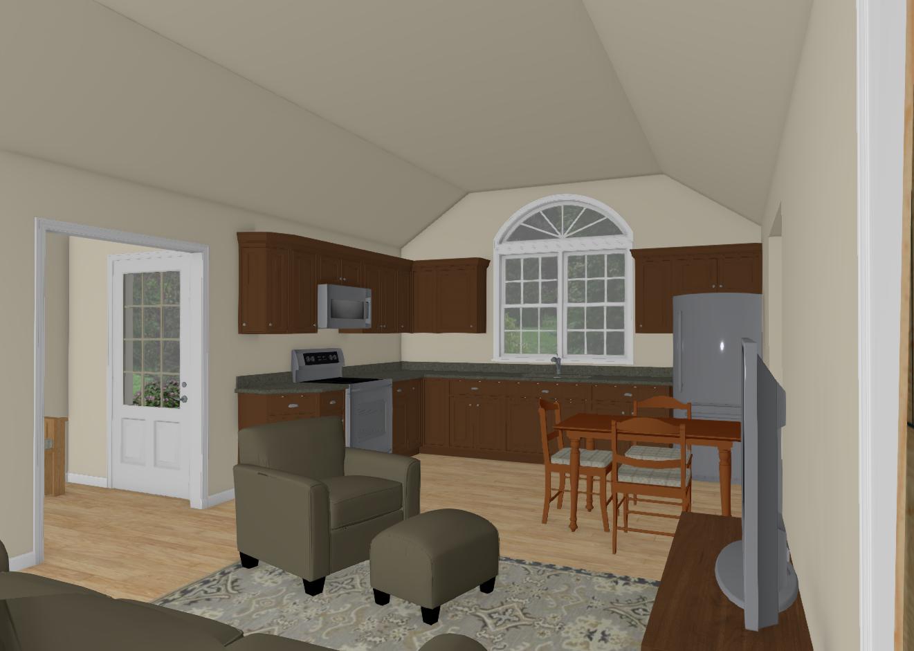 Elmwood Cottage Plan - 580 sq. ft.