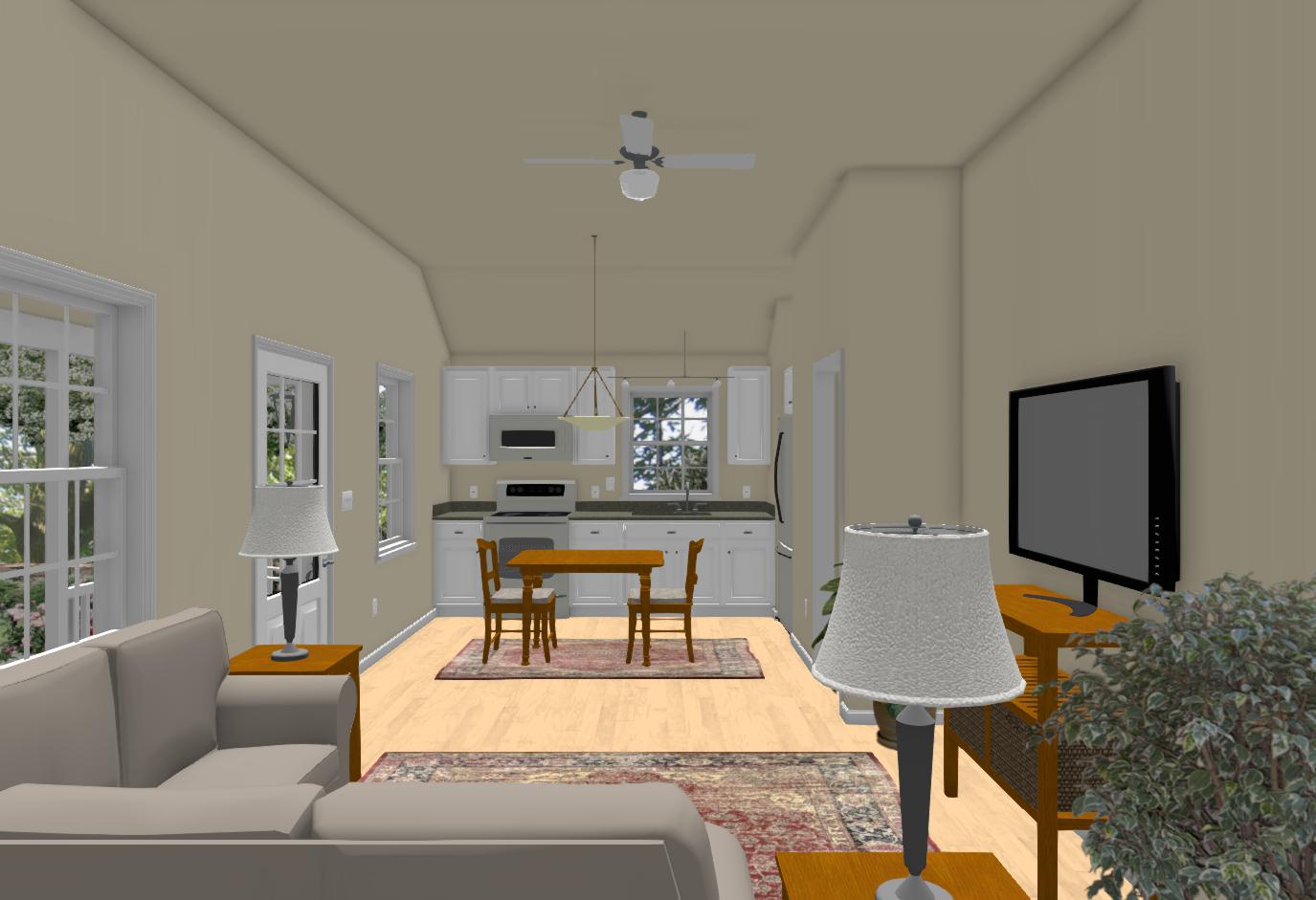 Forrest Grove Cottage Plan - 576 sq. ft.