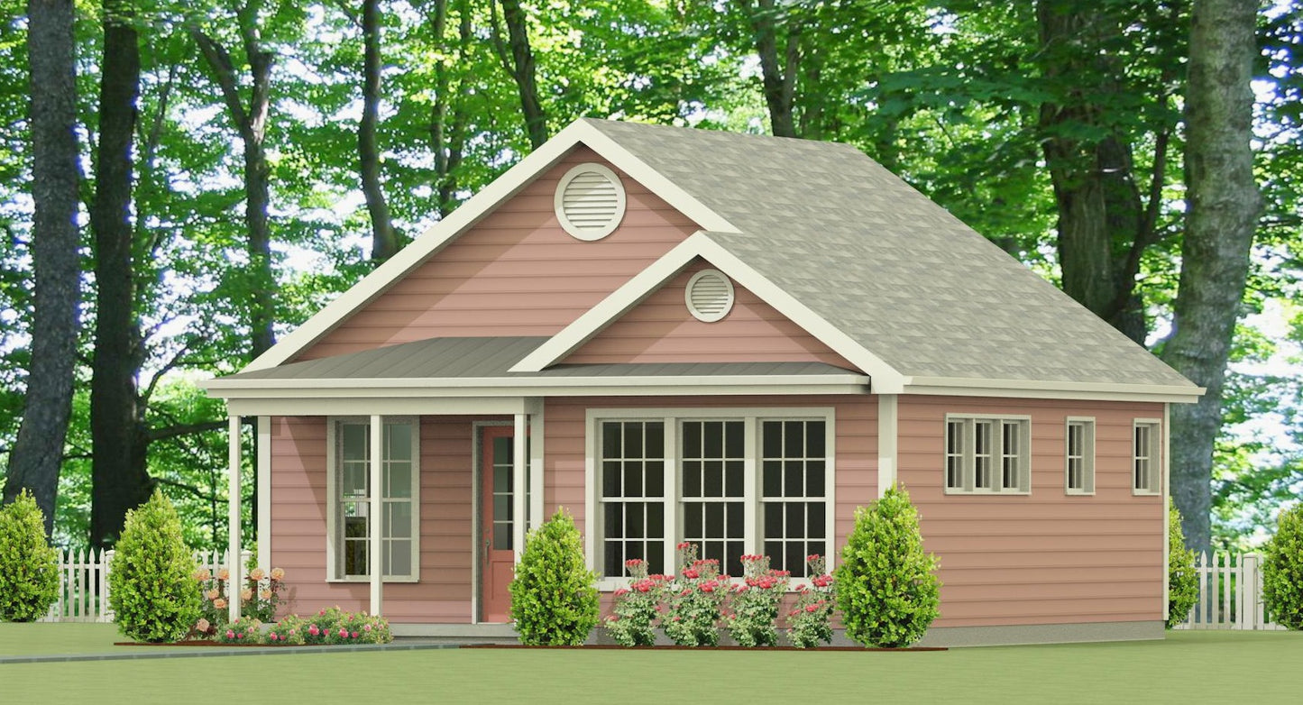 Glenwood Cottage Plan - 576 sq. ft.