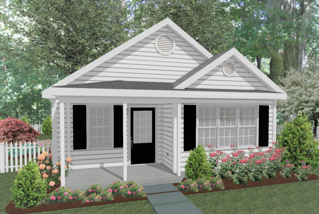 Glenwood Cottage Plan - 576 sq. ft.