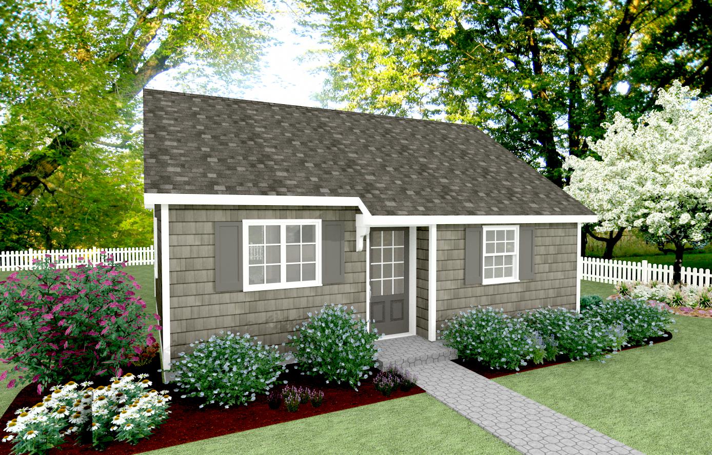 Hartwick Cottage Plan - 538 sq. ft.