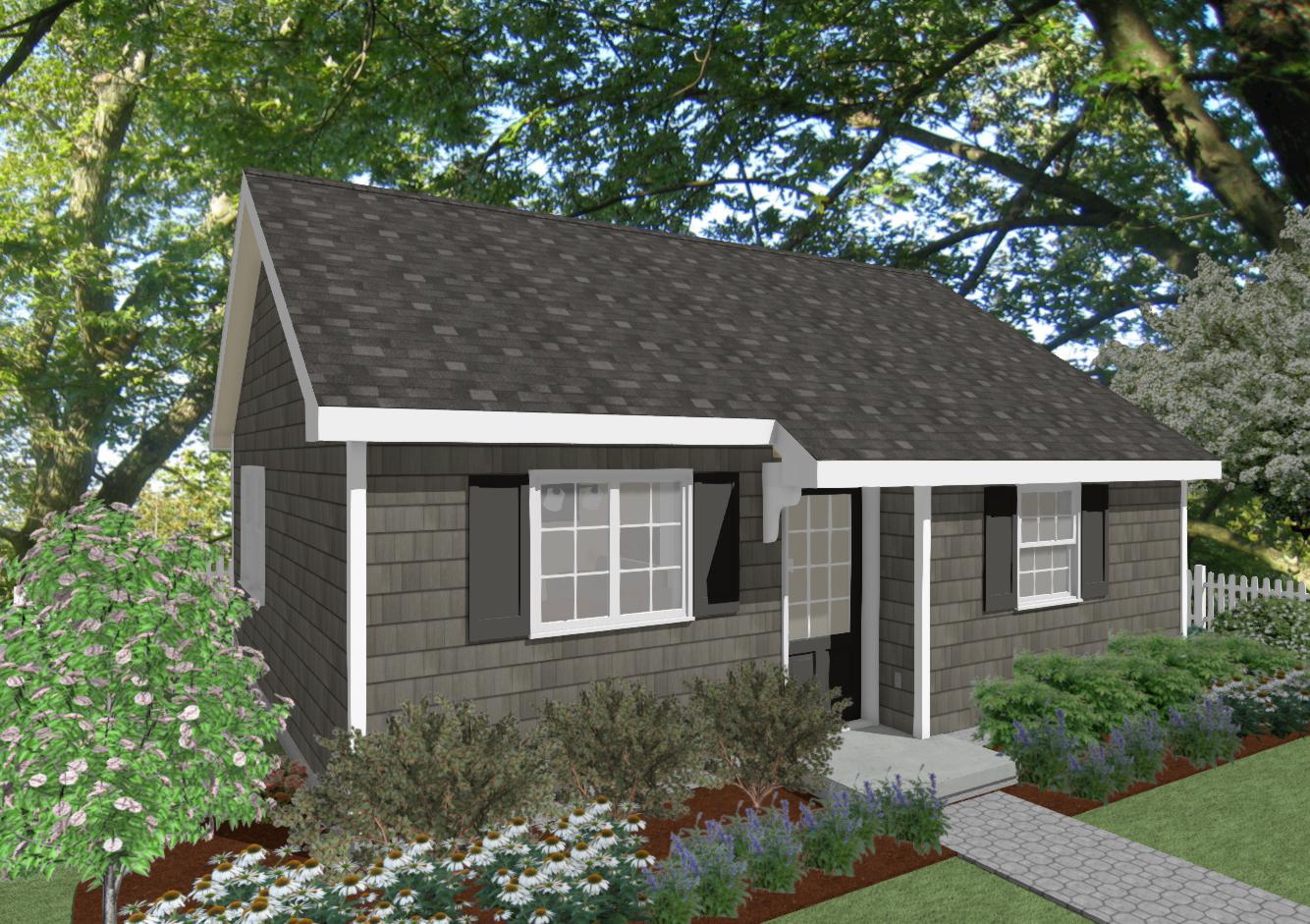 Hartwick Cottage Plan - 538 sq. ft.