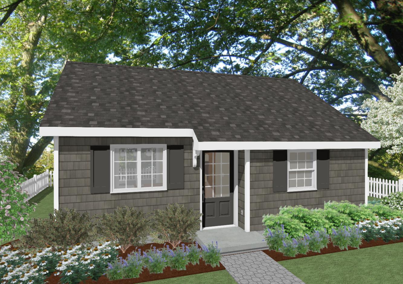 Hartwick Cottage Plan - 538 sq. ft.