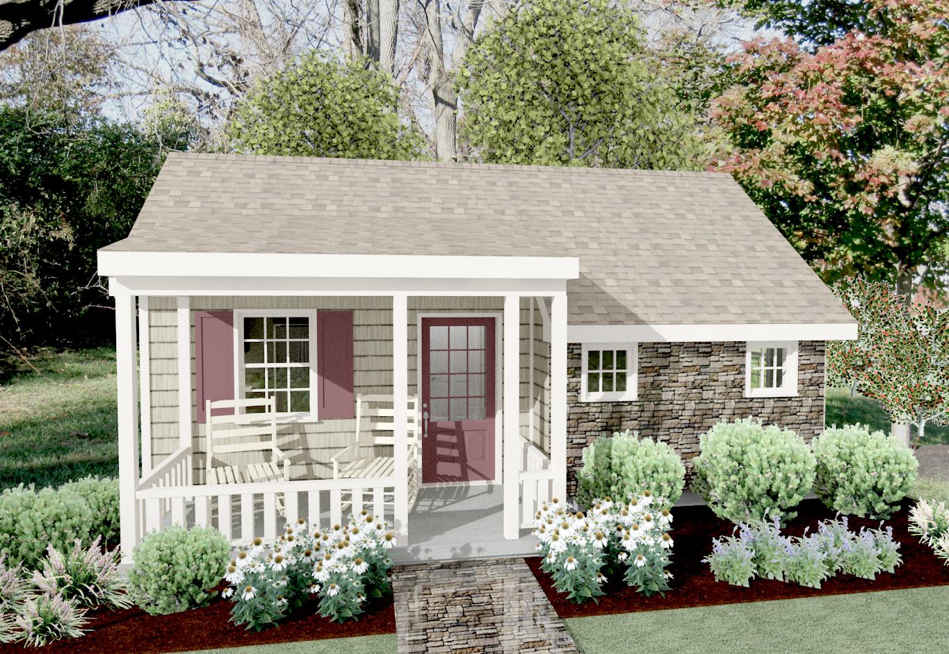 Landenberg Cottage Plan -                                              664 sq. ft.