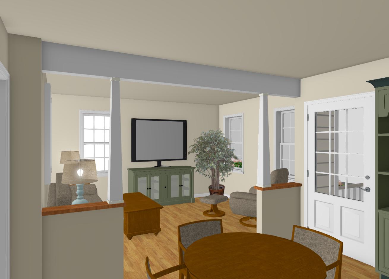 Meadowbrook 2 Br Cottage Plan - 825 sq. ft.