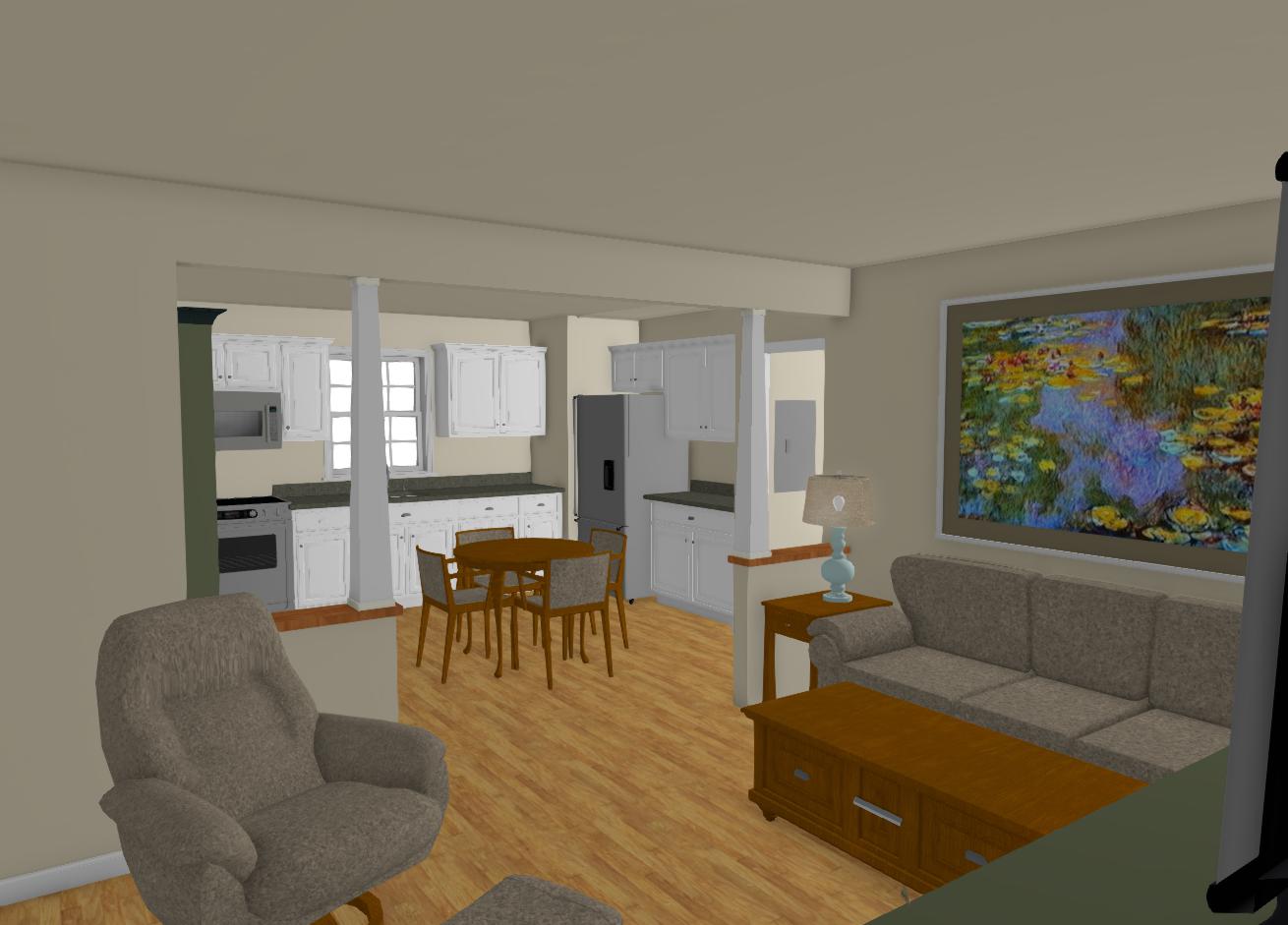 Meadowbrook 2 Br Cottage Plan - 825 sq. ft.