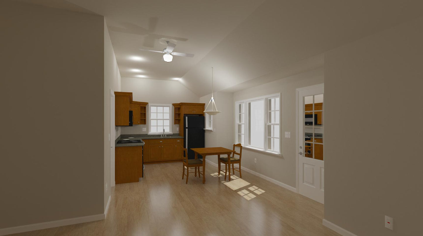 Mercer Cottage Plan - 600 sq. ft.