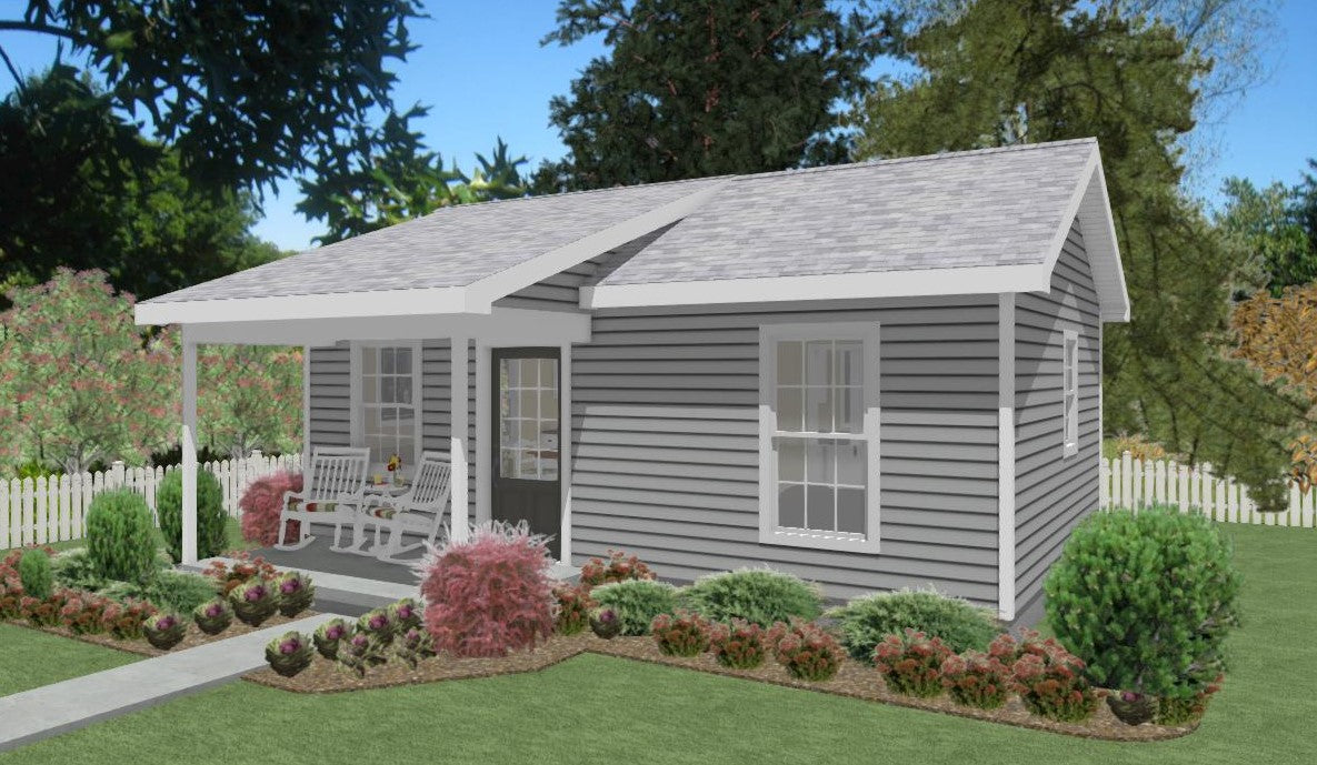 Mill Pond Cottage Plan - 384 sq. ft.