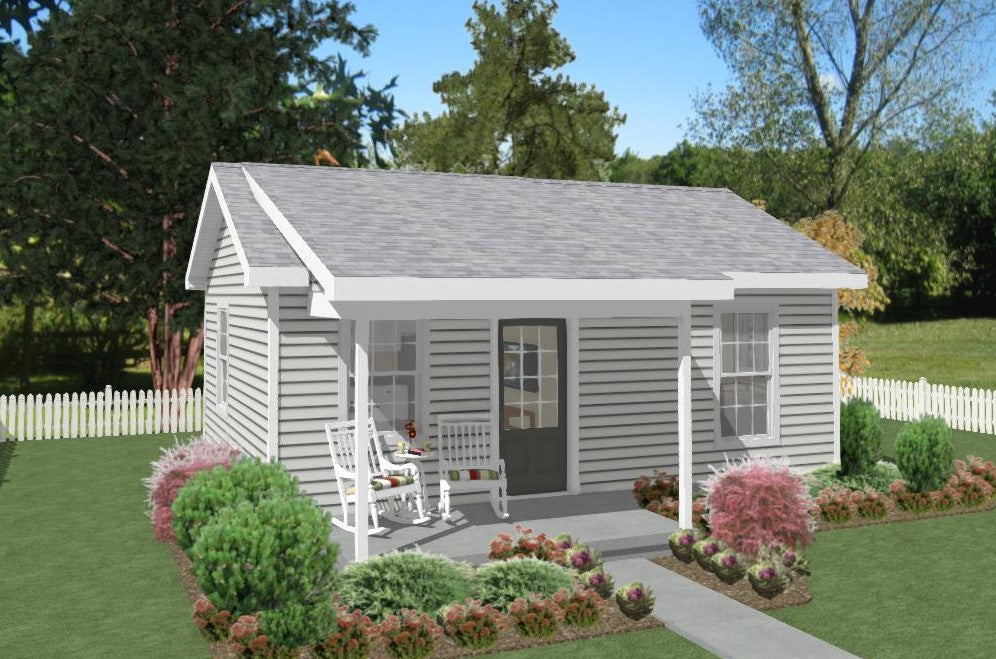 Mill Pond Cottage Plan - 384 sq. ft.