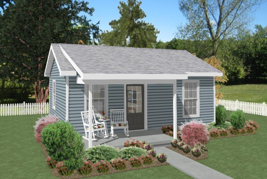 Mill Pond Cottage Plan - 384 sq. ft.