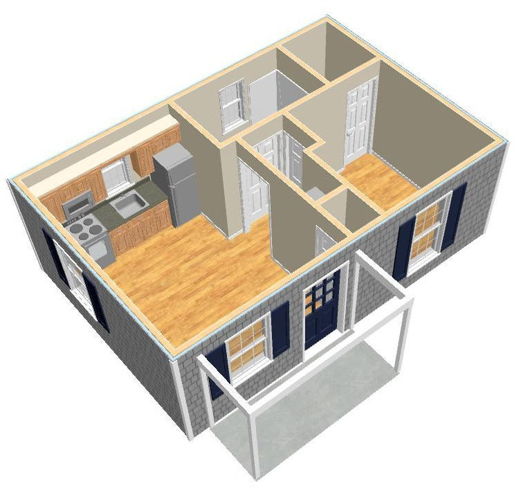 Millford Cottage Plan  -  400 sq. ft.