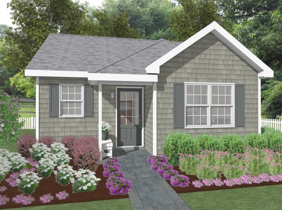 Nottingham Cottage Plan - 528 sq. ft.