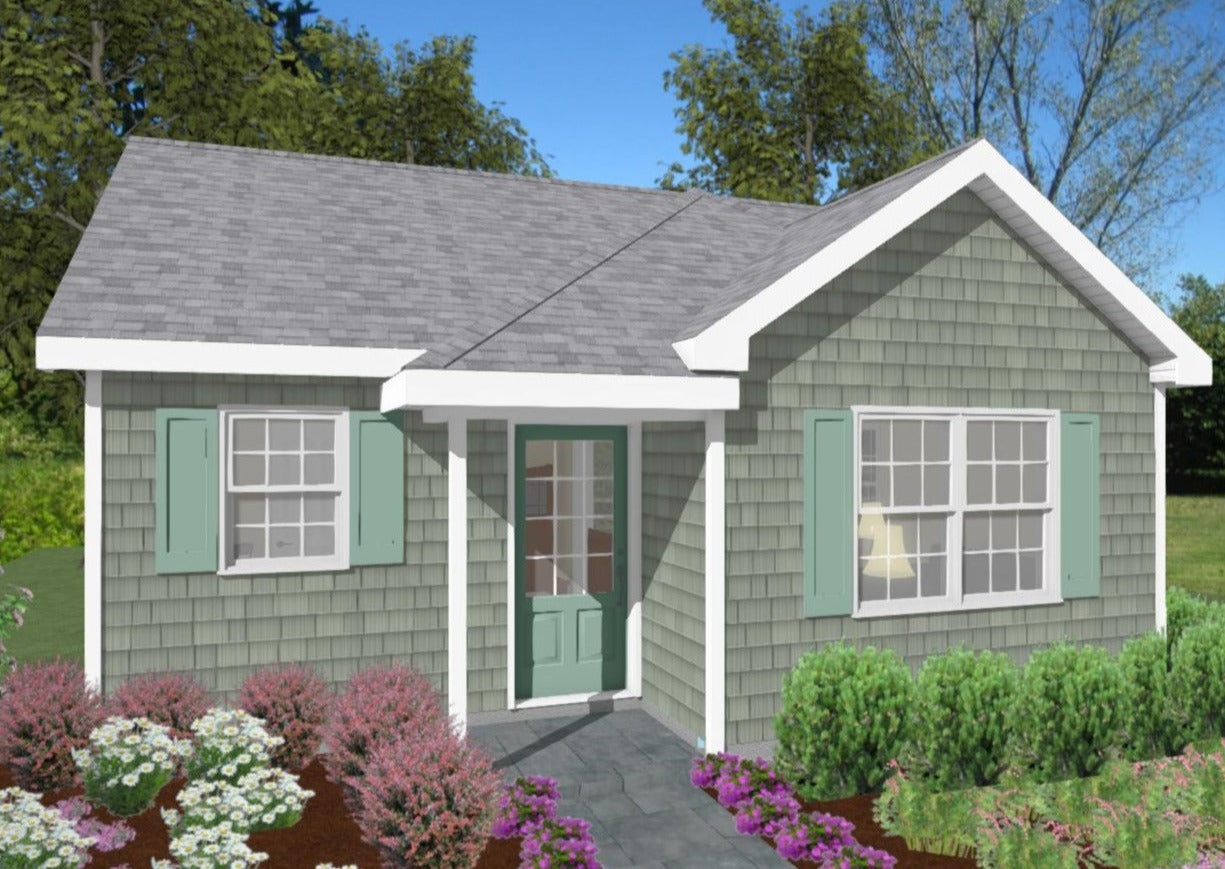 Nottingham Cottage Plan - 528 sq. ft.