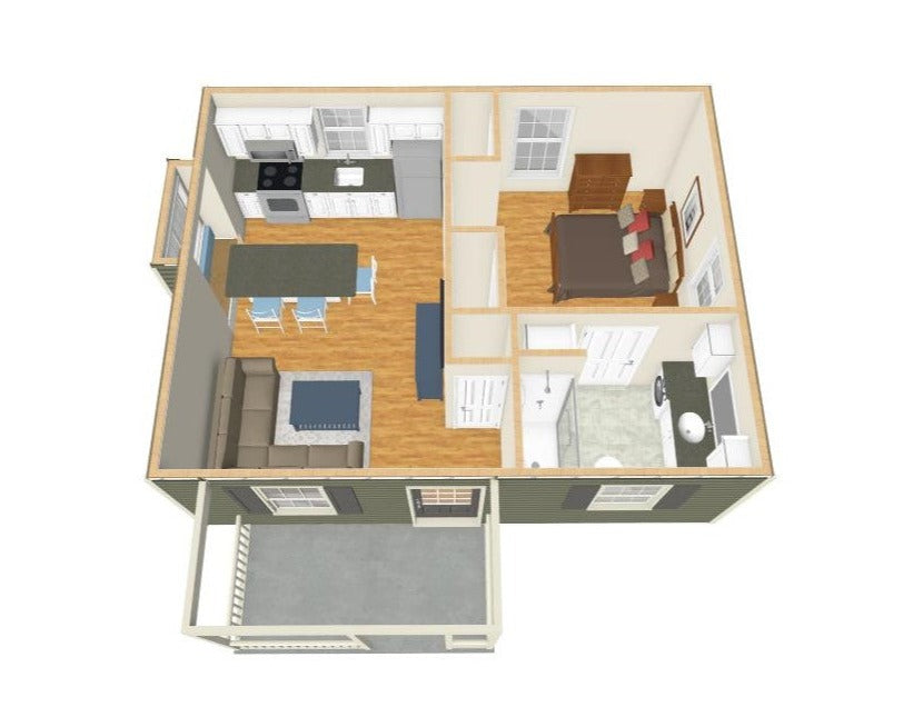 Oak Hill Cottage - 500 sq. ft.