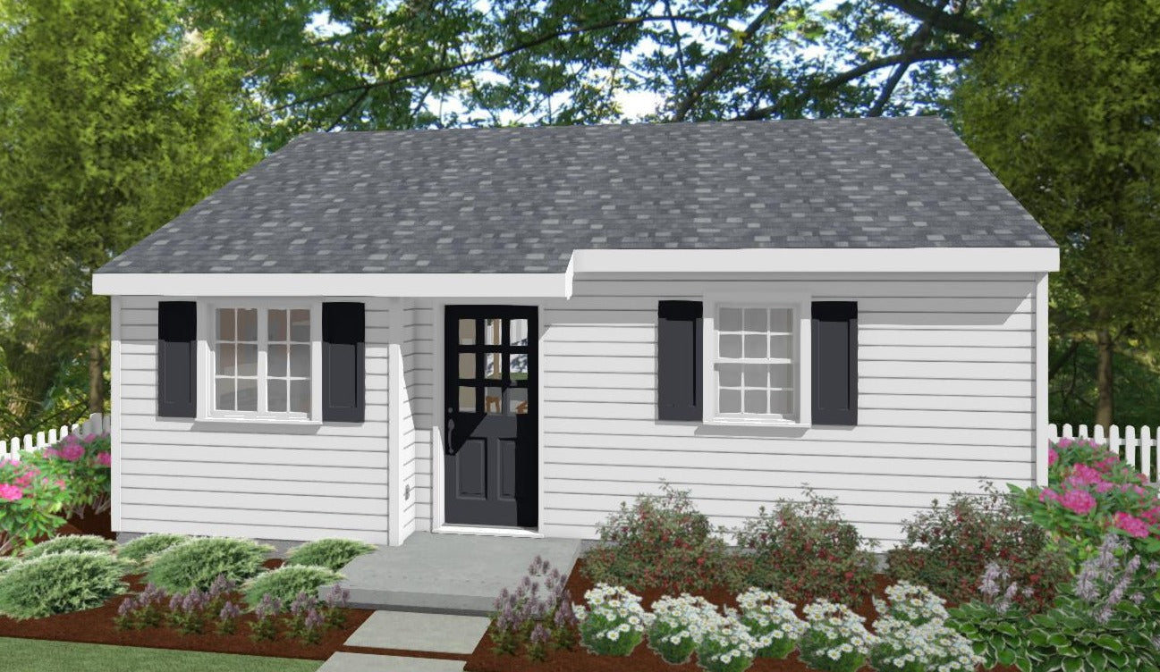 Oxford Cottage Plan - 531 sq. ft.