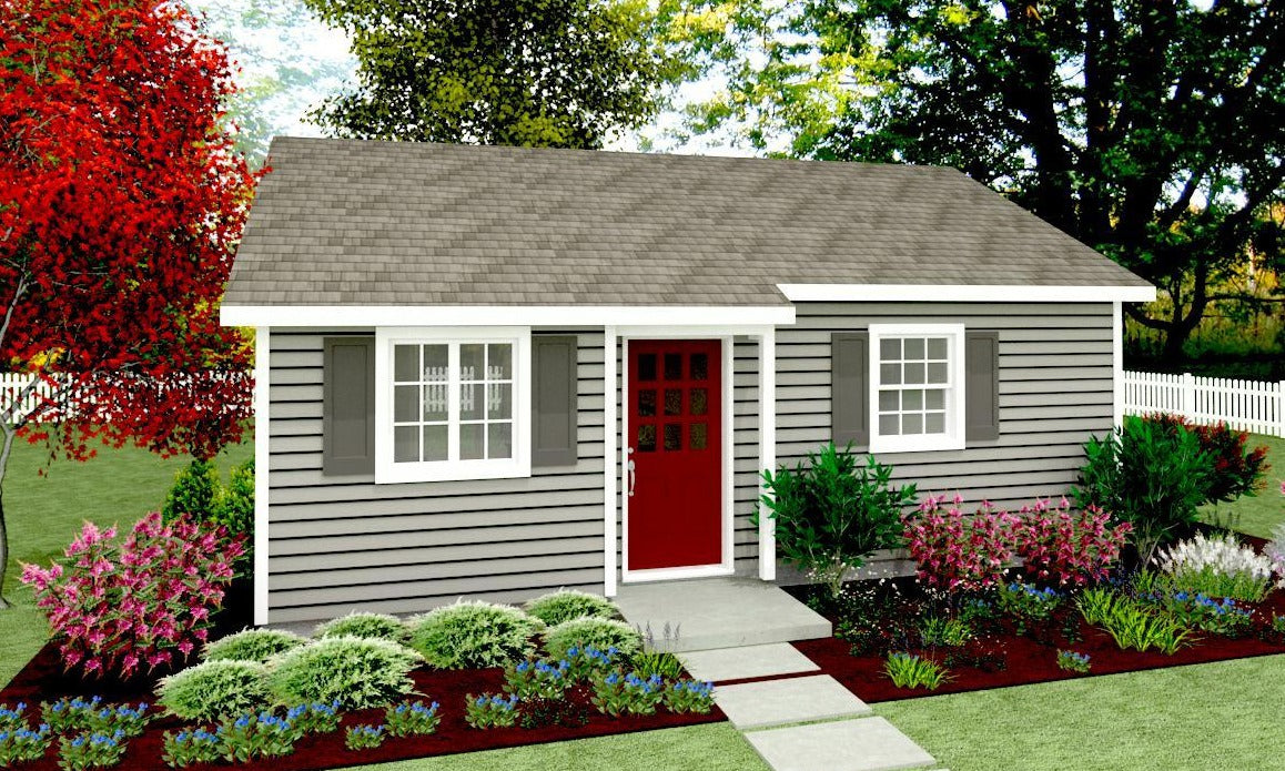 Oxford Cottage Plan - 531 sq. ft.