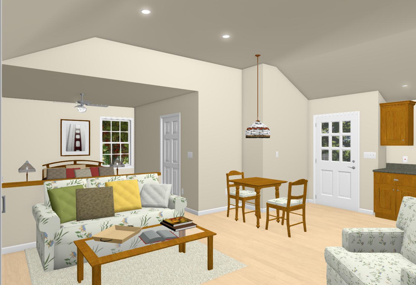 Oxford Cottage Plan - 531 sq. ft.