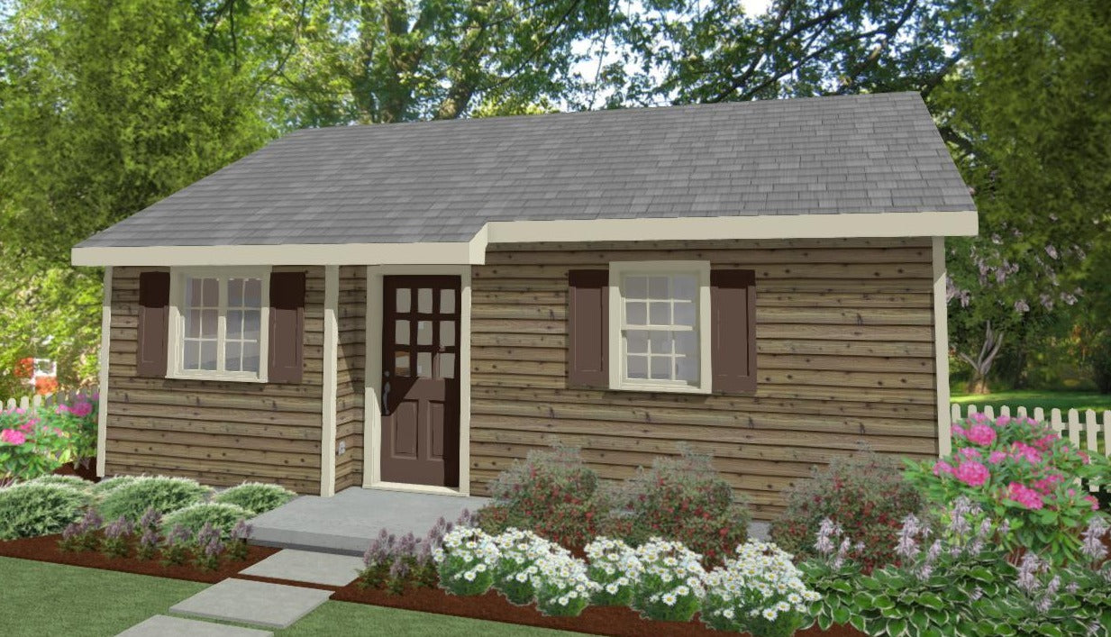 Oxford Cottage Plan - 531 sq. ft.