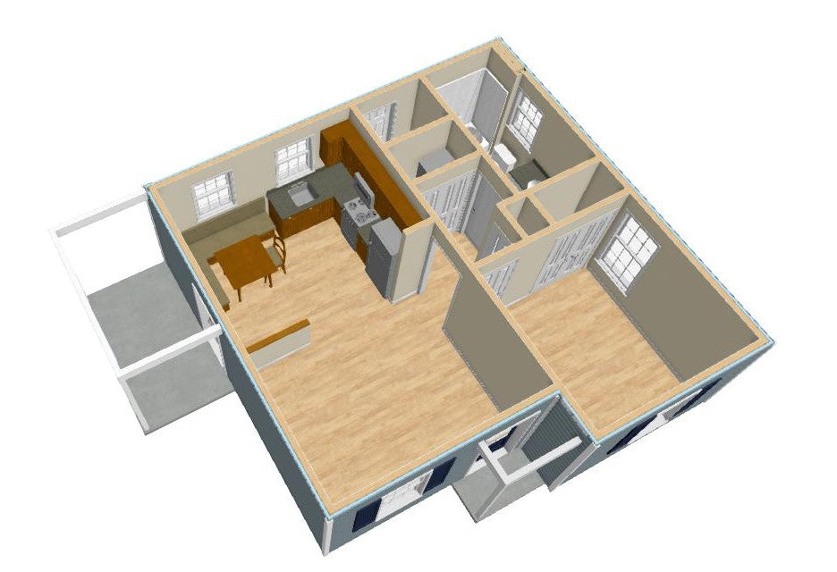 Pine Grove Cottage Plan - 538 sq. ft.