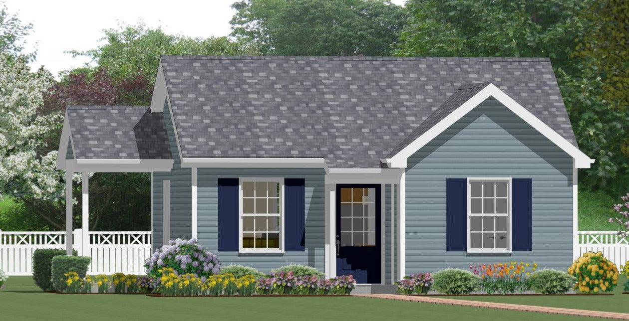 Pine Grove Cottage Plan - 538 sq. ft.