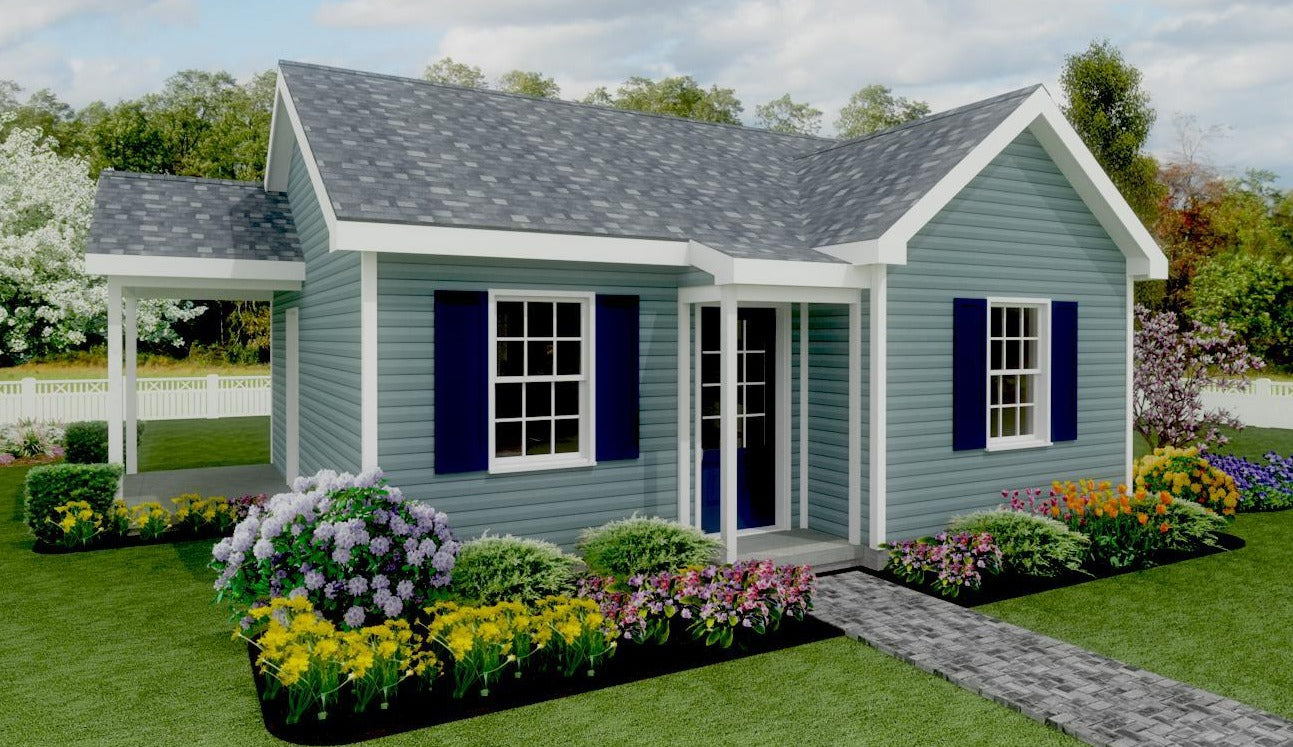 Pine Grove Cottage Plan - 538 sq. ft.