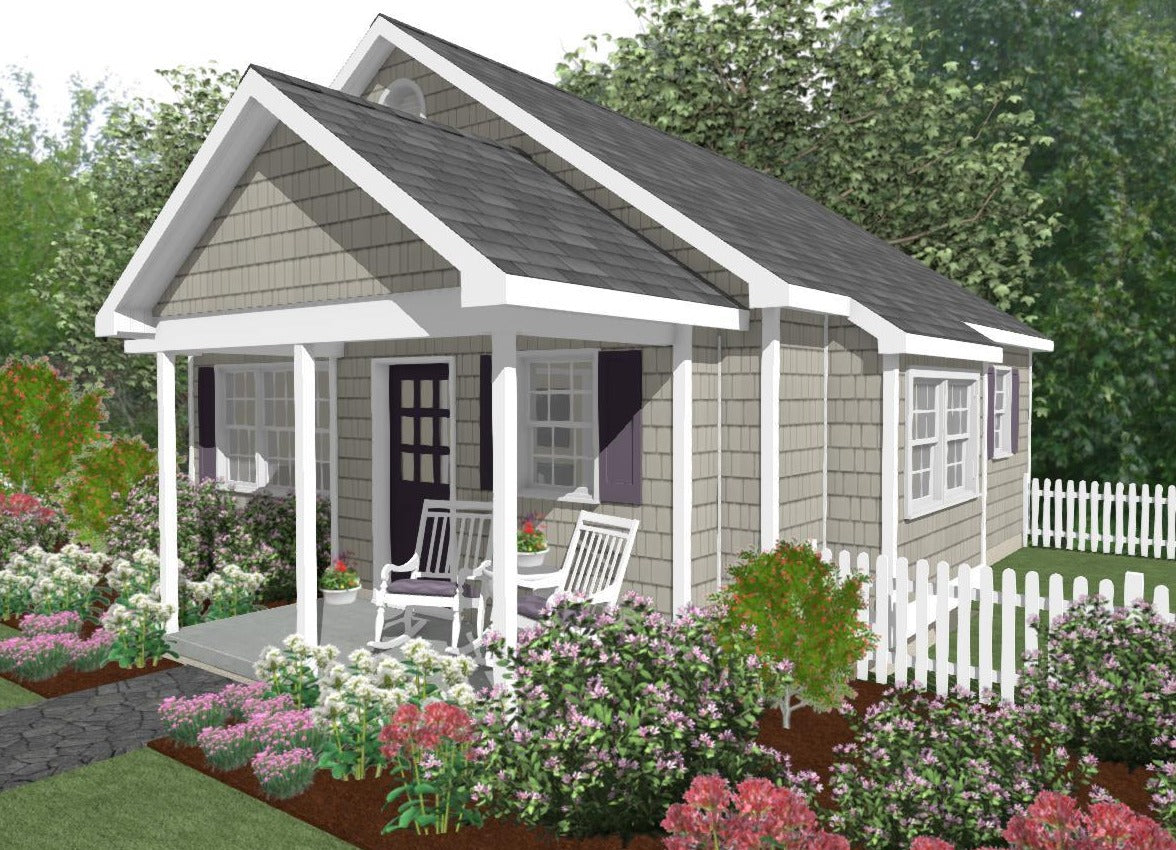 Richland Cottage Plan - 593 sq. ft.