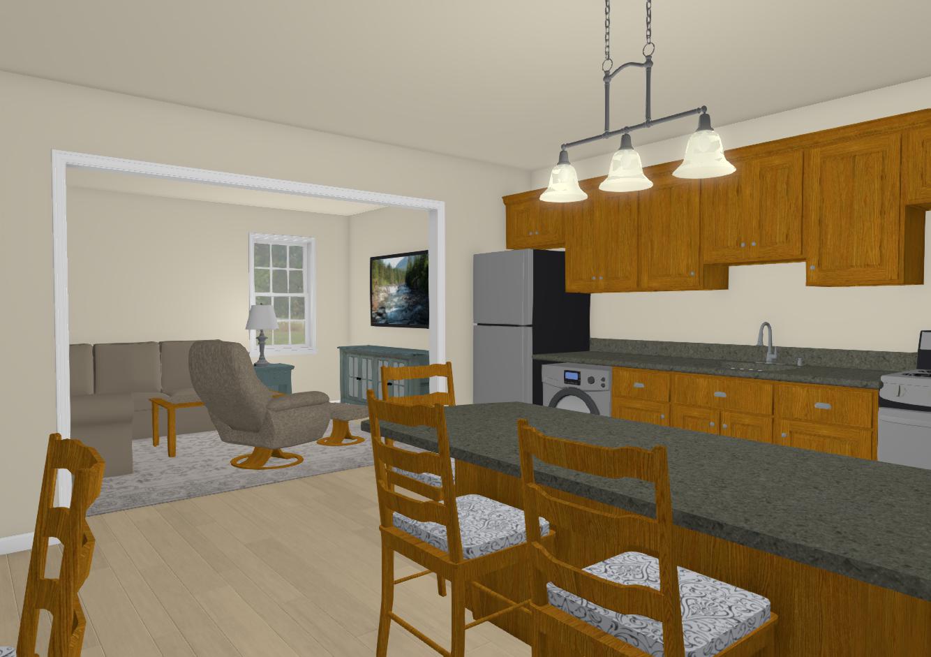 Richland Cottage Plan - 593 sq. ft.