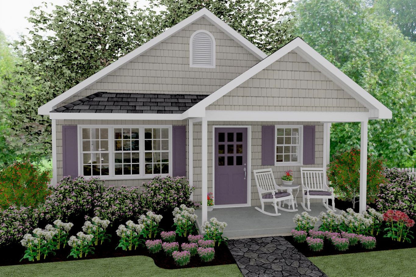 Richland Cottage Plan - 593 sq. ft.