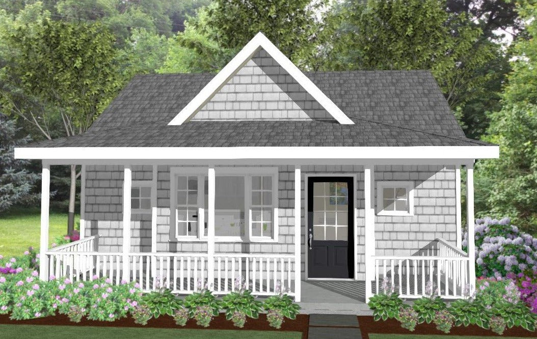 Roxbury Cottage Plan - 600 sq. ft.