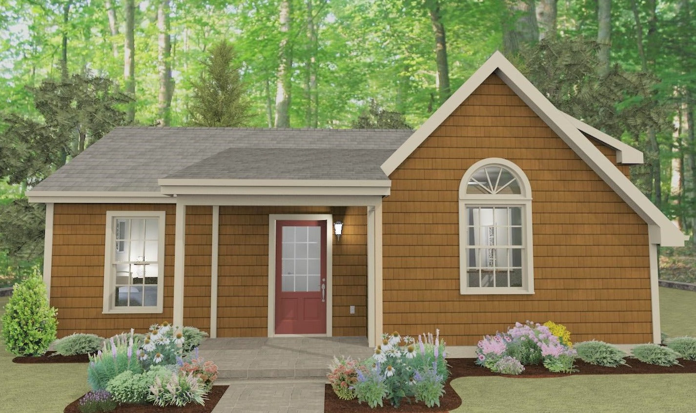 Spring Valley Cottage Plan  -  592 sq. ft.